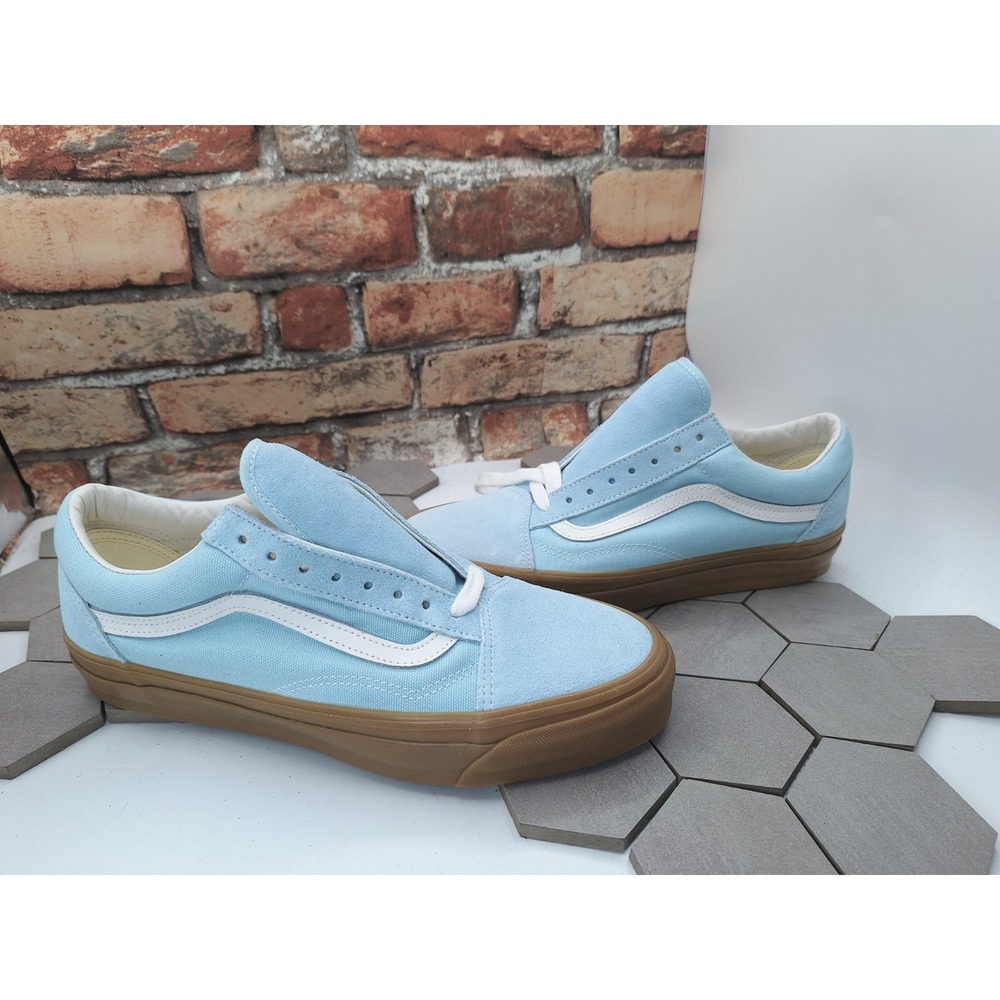 Vans Lx Old Skool Crystal Aqua Light Blue Gum Men Sz 11 Skate Shoes New Premium